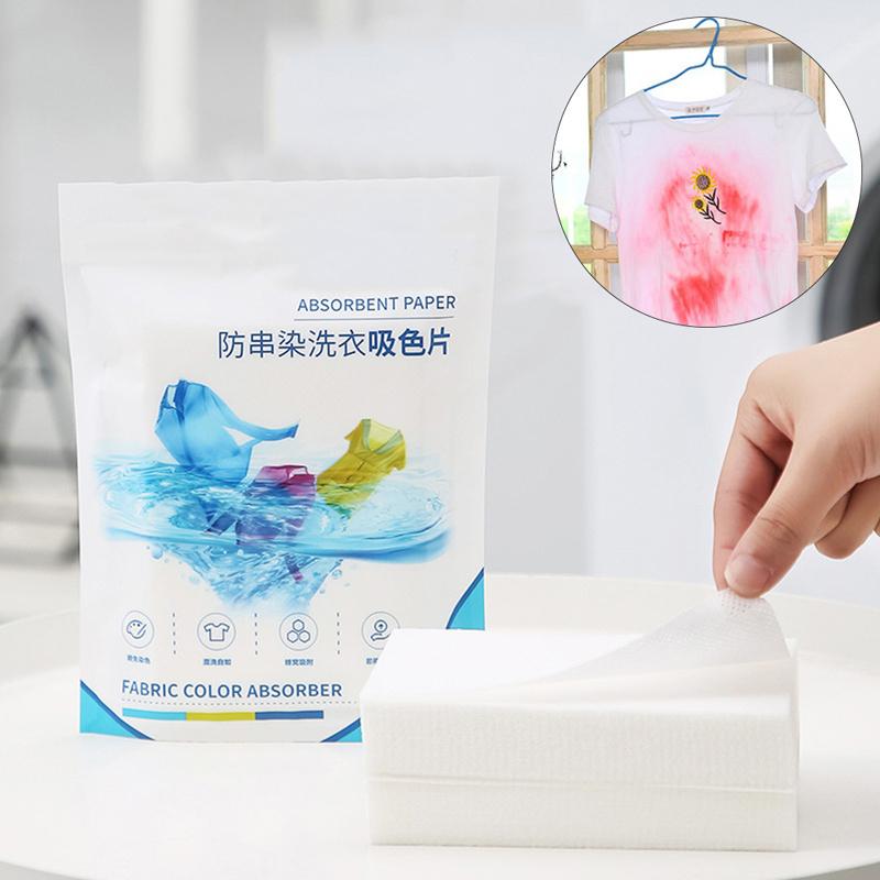 Anti-Staining Laundry Tablets Laundry Paper Clothes Sheets Anti-String Mixing Color Absorption Washing Household Merchandises