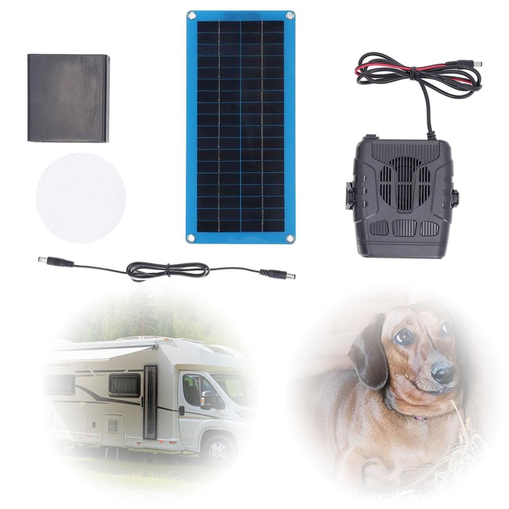 30W Car Heater Solar Panel Heater Set Car Heater Drying&Heating Pet House Warmer Warm Natural Wind Speed Electric Heater