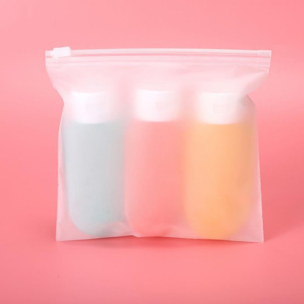 4Pcs/Set Refillable Bottle Portable Lotion Container Squeeze Tube Empty Soft Bottle Travel Shampoo Hand Cream Body Lotion Bottle