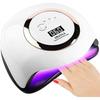 AMAYGA 168W Professionelle UV-Nageltrocknerlampe mit Automatiksensor, LCD-Bildschirm, 4 Timer 10/30/60/99S, LCD Smart Screen für Alle Gele