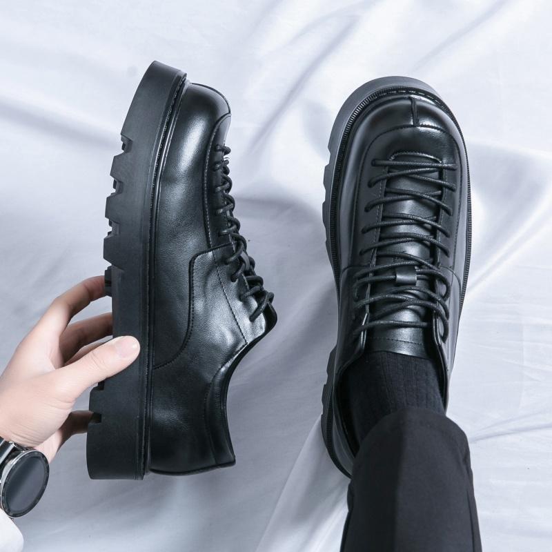 Fashion Classic Brand Men's Leather Casual Shoes Retro Brown Fashion Formal Suit Men's Formal Dress Shoes Versatile Business Shoes