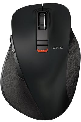 Elecom Mouse Sem Fio Bluetooth EX-G, Pegada Confortável, Design Silencioso, 5 Botões, Grande, Preto, M-XGL15BBSBK