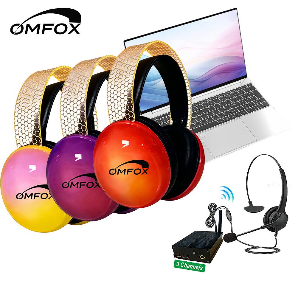 

Premium Noise-Cancelling Silent Disco Headphones with Transmitter for Music Festivals and Silent Parties