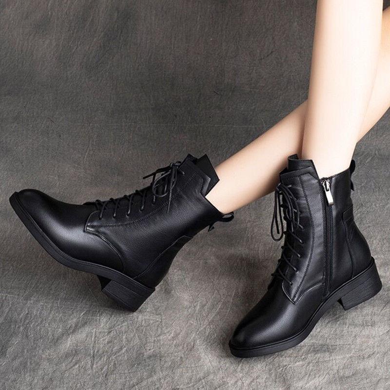 Women's Mid-Calf Tassel Chunky Heel Martin Boots - Low Heel, Plus Velvet, Autumn & Winter, Adult Sizes