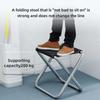 Portable 1PC Small Folding Stool for Camping Travel Bench Stool Outdoor Ultra Light Subway Train Picnic Fishing Chair Foldable