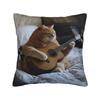 Cat Nap Artistic Design Pillow Case Kawaii Pillow Cover Comfy Pillowcases For Sofa Home Decor