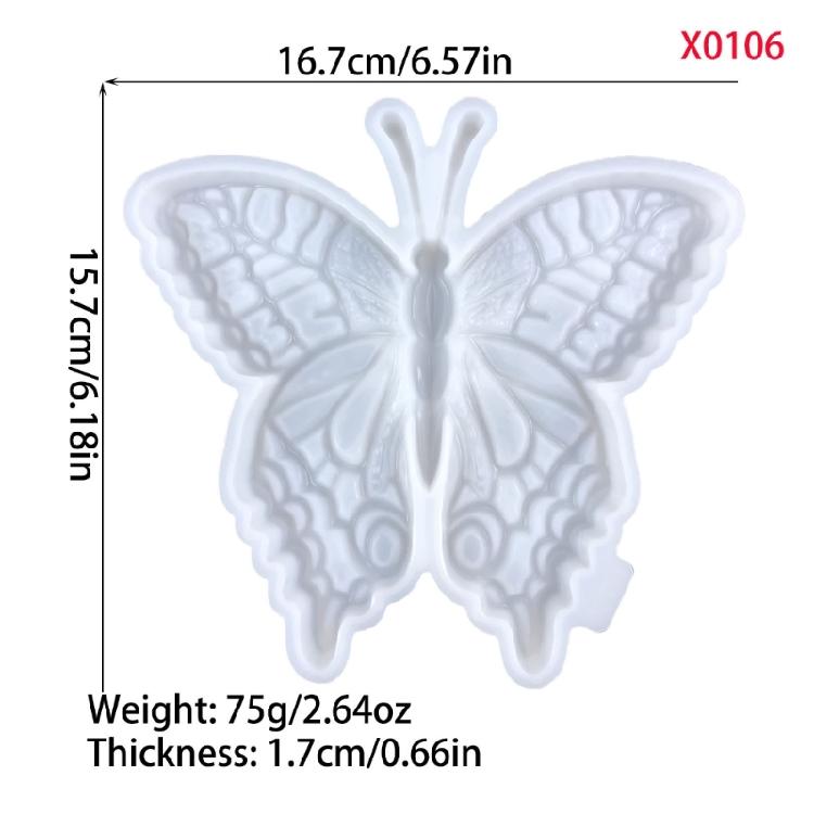 Creative Butterfly Sturdy Silicone Moulds Fashion Accessory for Resin Art Enhances Home Wall Hanging Decoration