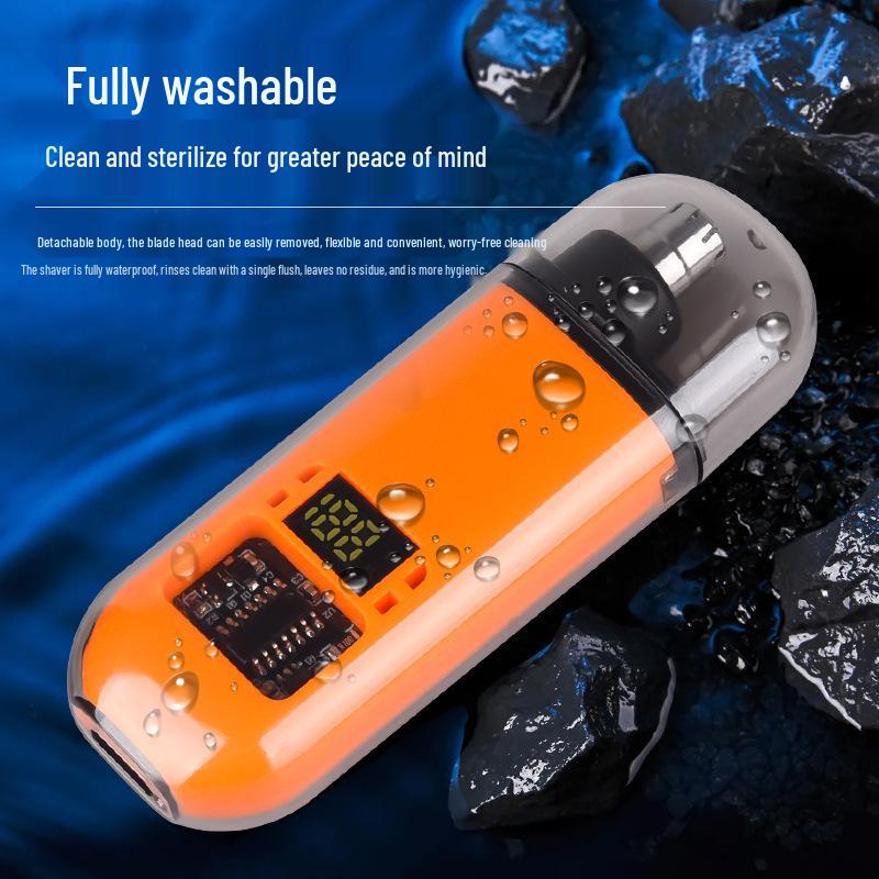 Mini Electric Nose Hair Trimmer with Smart Display for Men and Women