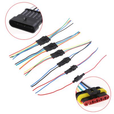 1/2/3/4/5/6Pin Weiblich Männlich Wasserdichte Elektrische Kabel Auto Stecker Auto Stecker