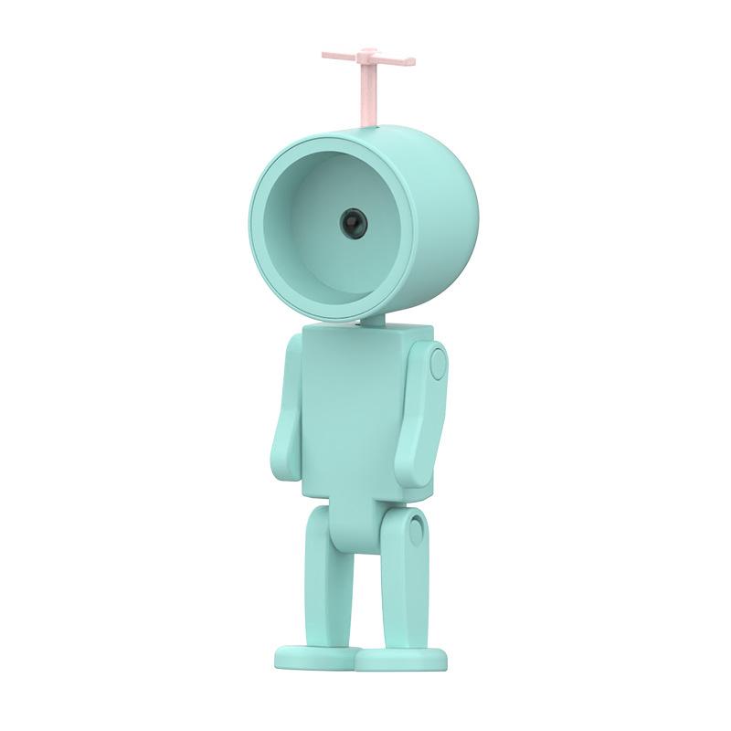 Astronaut Magnetic Night Light Led Mini Robot with Battery Book Light Desktop Building Block Ornament Ambient Light