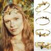 Shinning Hair Hoop Ethnic Style Leaves Shape Baroque Headband for Taking Photo