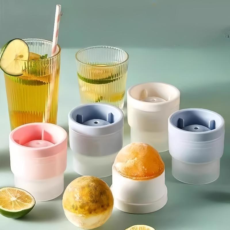 Ice Ball Mold Stackable Slow Melt Spherical Ice Cube Tray for Whiskey Cocktails Food Grade Reusable DIY Ice Maker