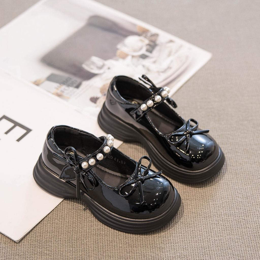 6-15 Years Old Girls Princess Shoes Children's Leather Shoes Soft Sole Loafers Girls Fashion Single Shoes High-end Performance Shoes