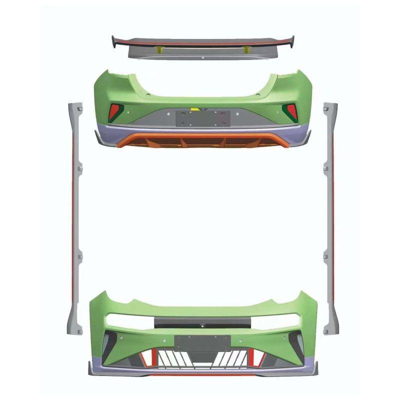 Zeekr 001 Upgrade: Complete FR Body Kit with Front & Rear Bumpers, Side Skirts, and Rear Spoiler for New Energy Models