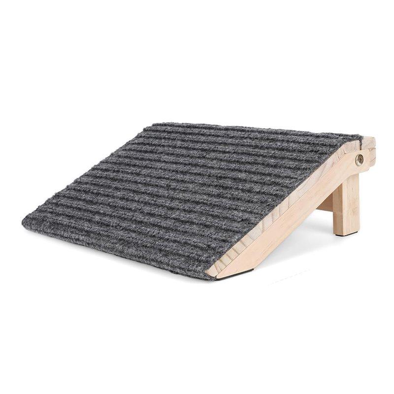 T02C!Foldable Dog Ramp For Stairs - Lightweight-Safe Wooden Pet Steps With Low-Angled Design & Anti-Slip Carpet-Surface