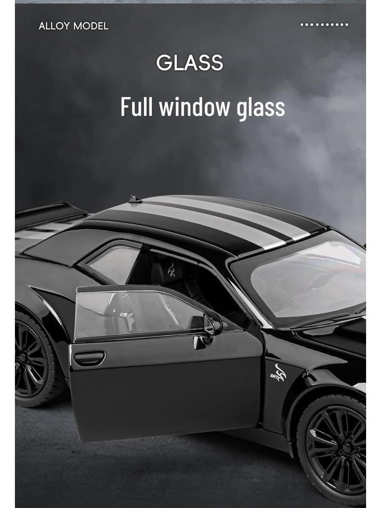 Jiaye 1:22 Dodge Hellcat Demon Eye Alloy Car Model with Sound, Light, and Pull-Back Four-Wheel Shock Absorbers