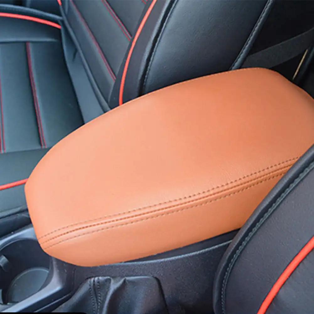 Auto-Armlehnenbox, Mittelkonsolendeckel, Armlehnenabdeckung, Autozubehör, PU-Lederbezug, für Ford Escort 2015–2019
