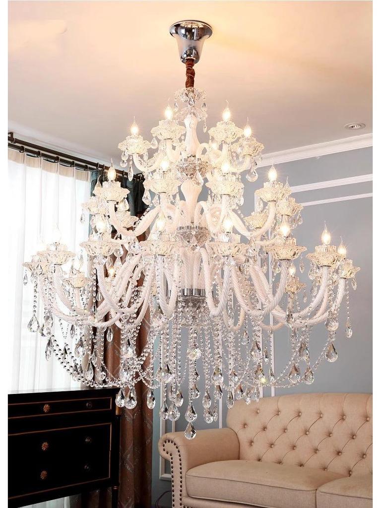 French Luxury Crystal Chandelier: Retro Court Style for Living Rooms, Restaurants, Villas, or Weddings