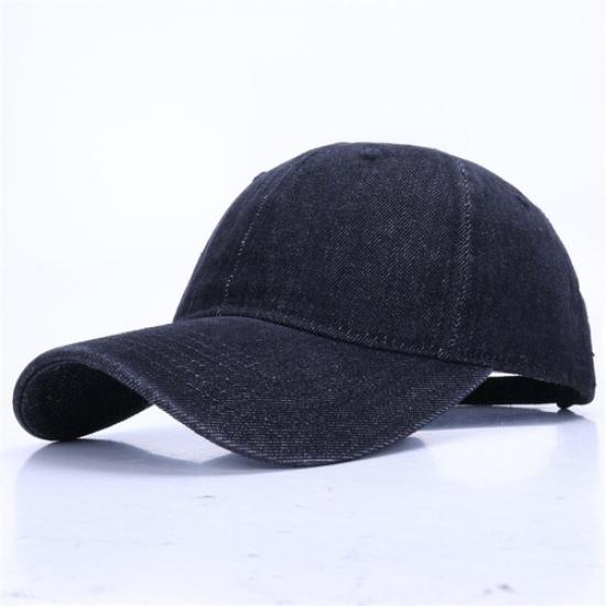 Men Casual Denim Baseball Cap Sports Hat Retro Style Adjustable Outdoor Sun Cap