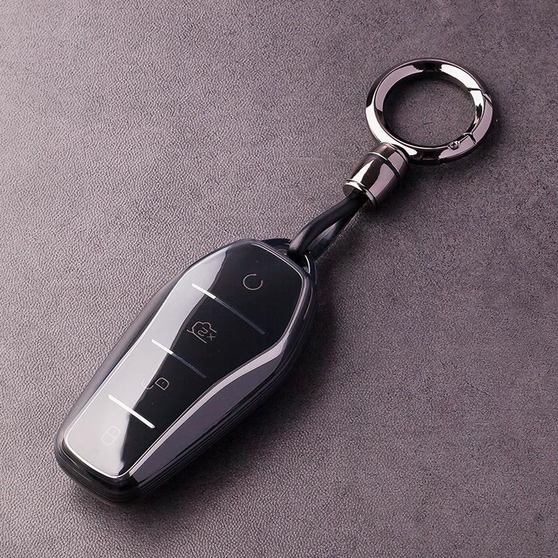 Etui na kluczyk typu karta BYD Seagull do Destroyer 05, Yuan Plus, Dolphin, Song Plus DMI i klamra Seal