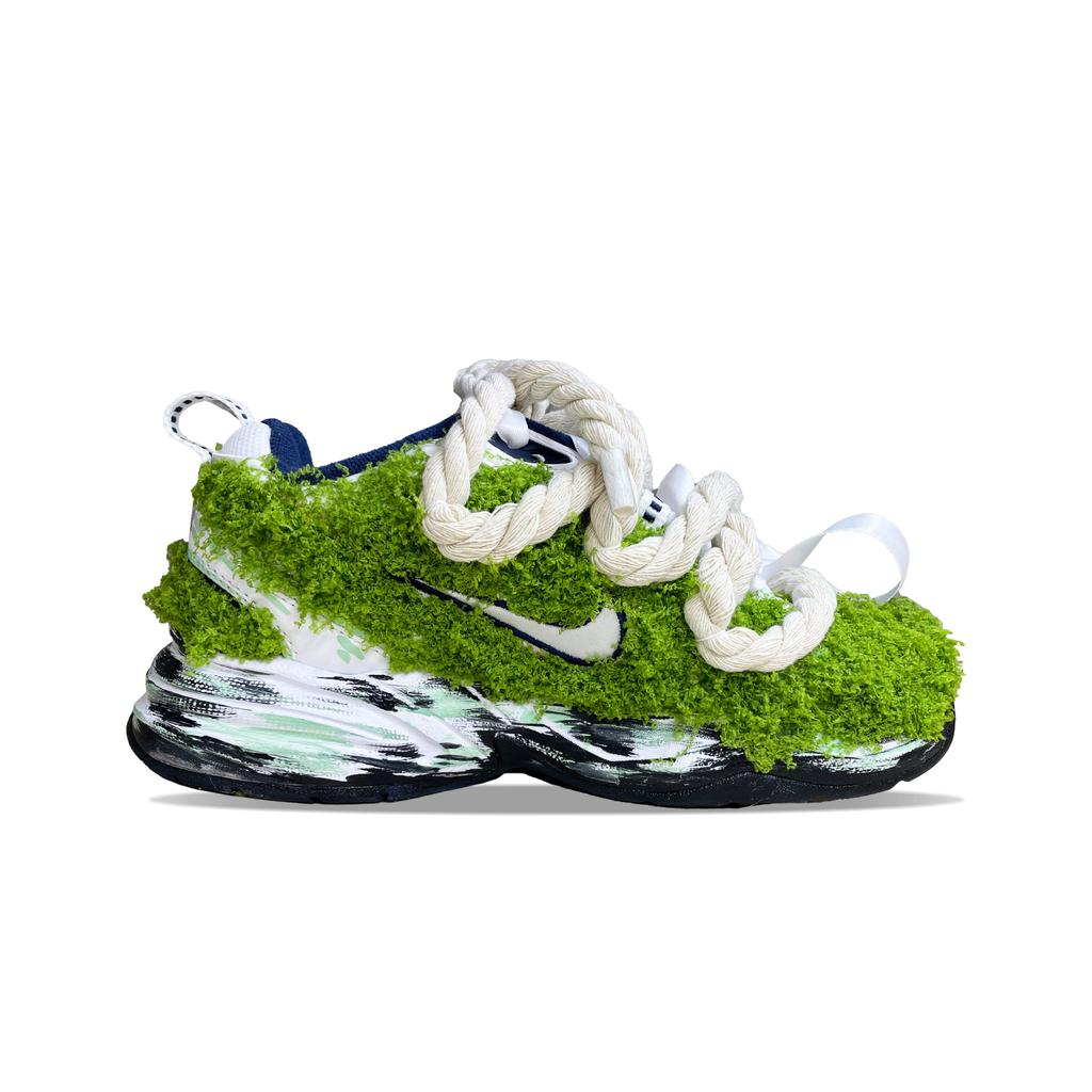 Nike Air Monarch 4 Grinch Scarpe da Ginnastica Chunky Basse Unisex Giallo Verde 415445-102(Team513-)