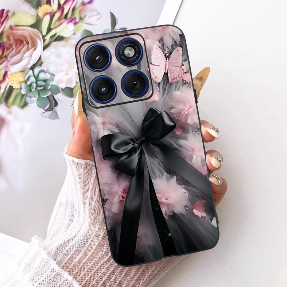 For Motorola Edge 70 Case XT2601-2 Luxury Butterfly Painted Cover Soft Silicone Case For Motorola Edge 70 Fusion Edge70 5G Shell