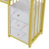 Marble Texture Nail Desk - 3 Drawers Manicure Table with Open Shelf 66LBS Load-Bearing Salon Desk for Home/Salon/Spa+