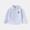 Little Boys Fashion Long Sleeve Embroidered Shirt Thin Jacket Casual Spring Top for Kids