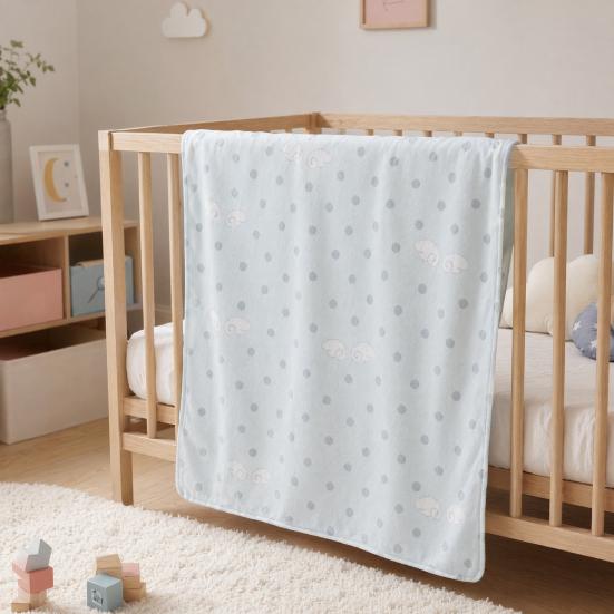 Polka Dots Nap Blanket, Double-Sided Flannel Blanket, Lightweight And Breathable Air Conditioner Blanket for Office Dorm Home, Soft Cozy Throw Blanket