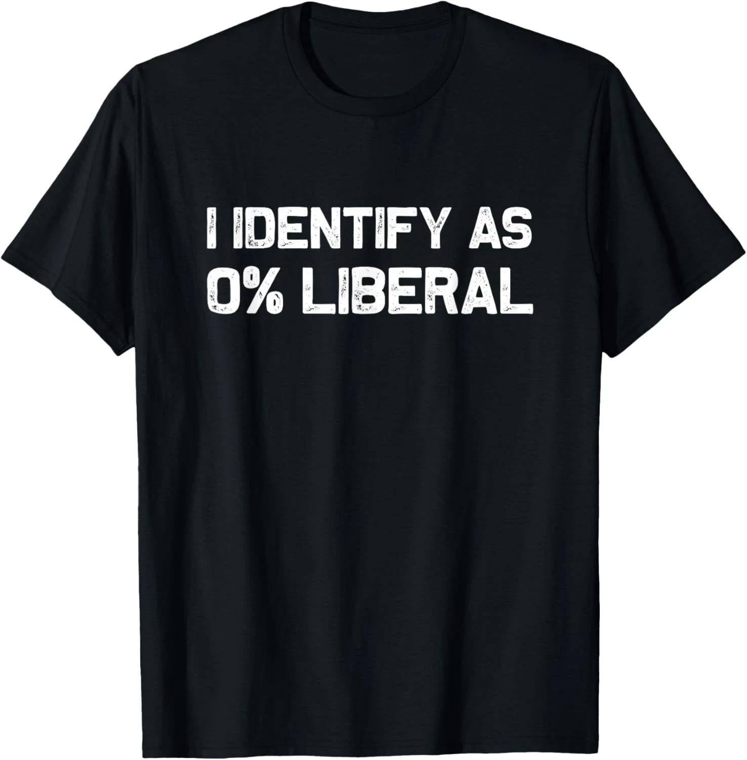 

I Identify As 0% Liberal T-Shirt unisex T-Shirt 2XL