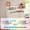 Digital 180 Degrees Projection Alarm Clock with Dynamic RGB Light Brightness Adjustable Snooze Dual Alarm