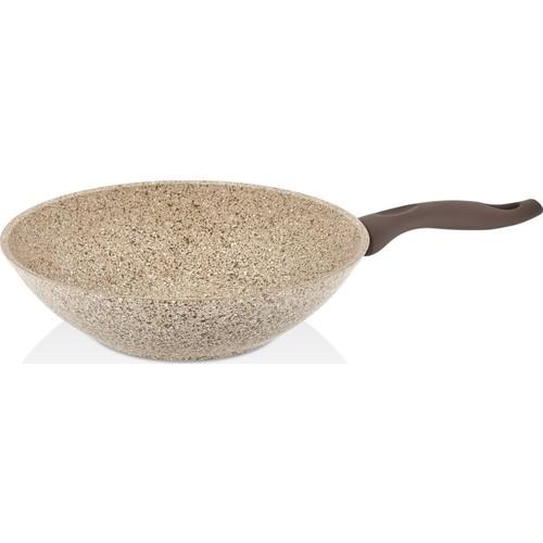 

Кремовая сковорода-вок Granitec 28