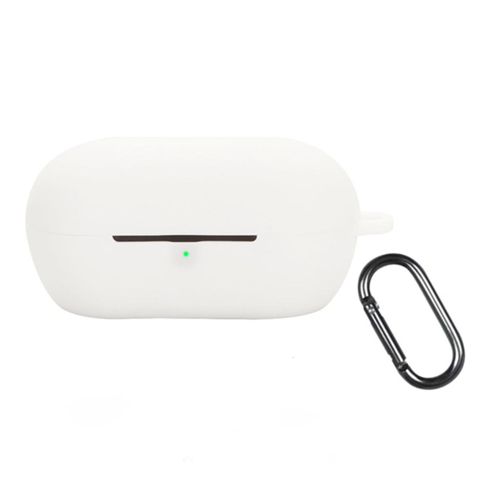 

For Sony WF-C710N Silicone Case Wireless Earphones Protective Cover with Anti-Lost Buckle White