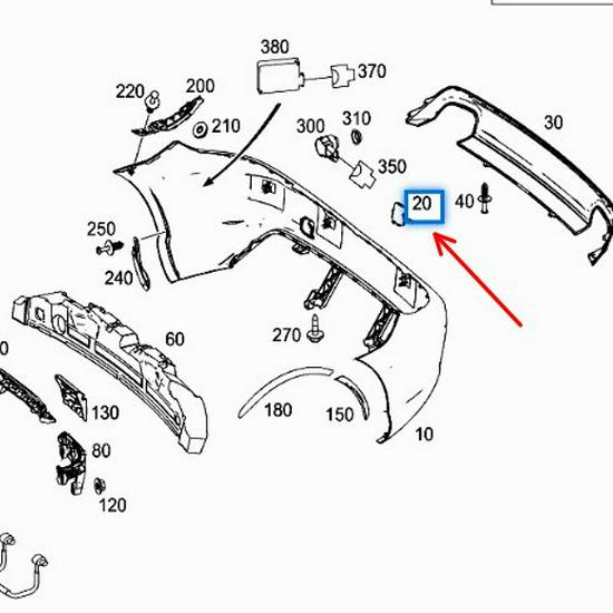 Capac cârlig remorcare bară spate pentru Mercedes-Benz SLK/SLC W172