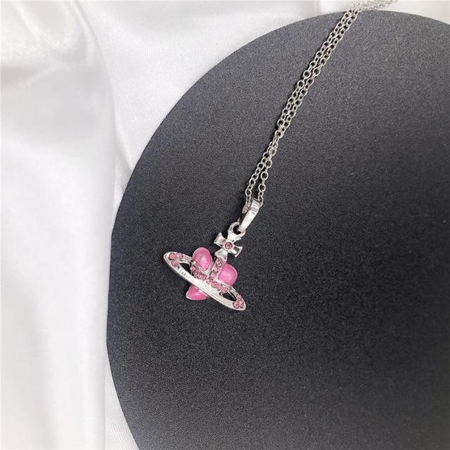 Vintage ušlechtilý řetízek se srdcem ze 14k pravého zlata pro ženy, luxusní šperkový přívěsek Aaa lesklé zirkony svatební dárek vs