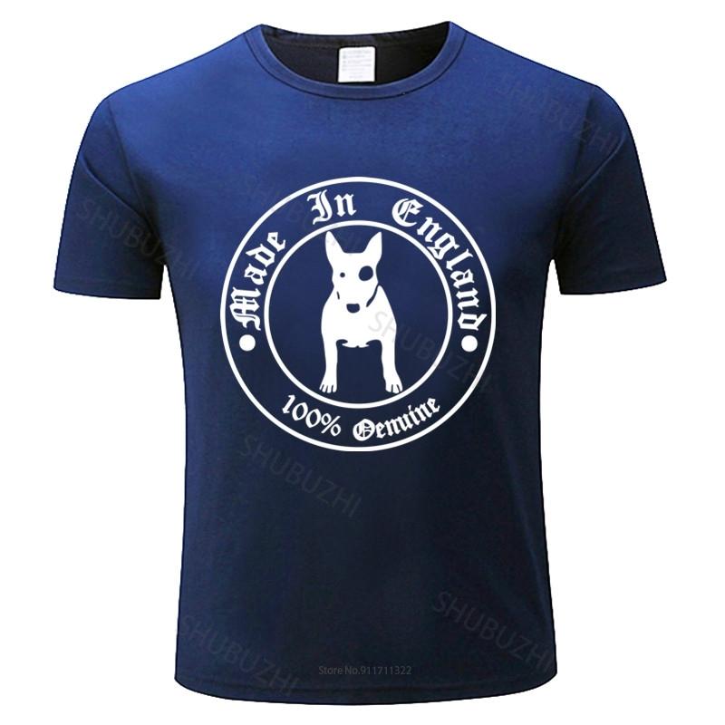 mens short sleeve t shirt Mens Premium T-Shirt English Bull Terrier  Genuine Hooligans fashion tee-shirt male summer tops