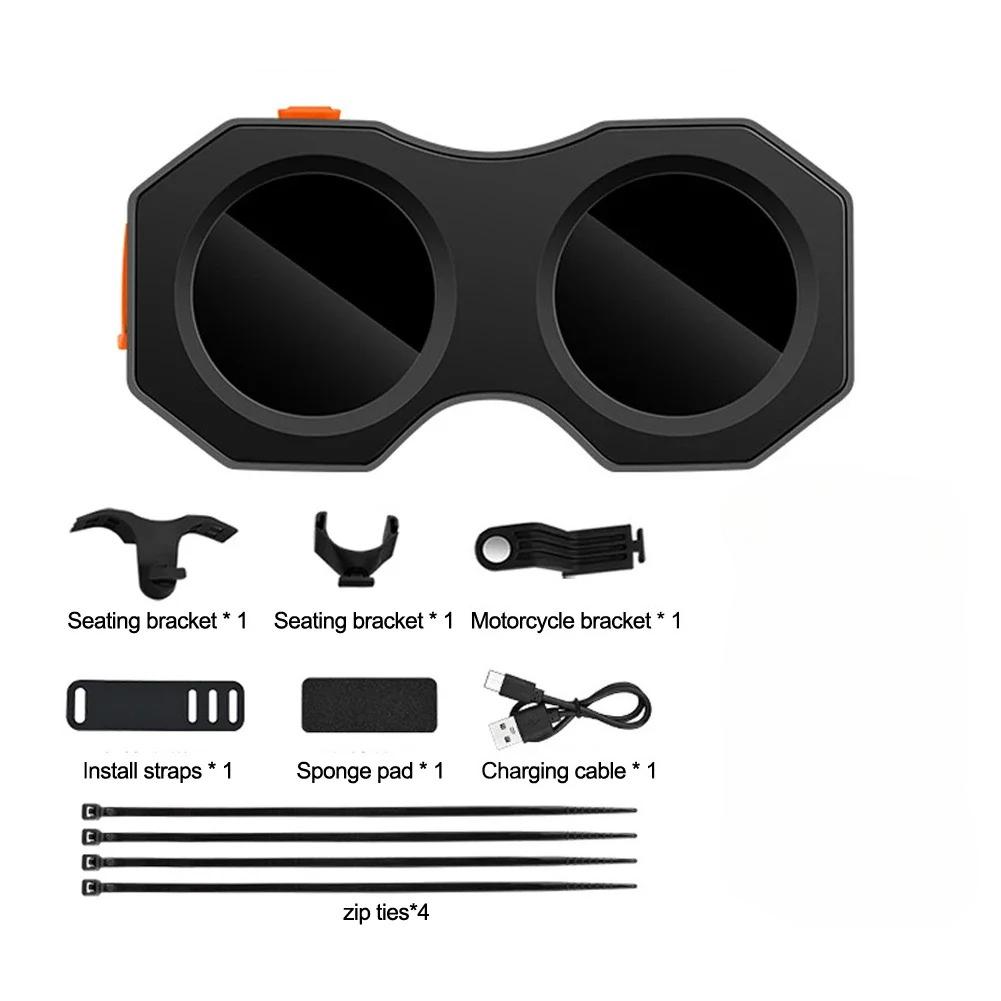 Motorcycle Tail Rear Light Saddle Seatpos Bicycle Rear Light Waterproof USB Cycling Tail Taillight LED Lights Bike Accessories