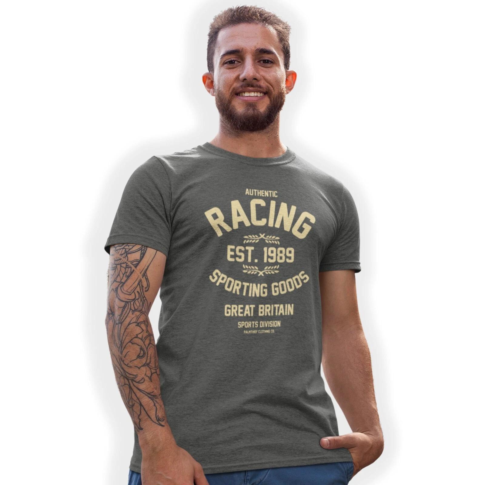 Authentic Racing Hand Printed T-Shirt Birthday Gift 3XL