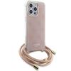 Guess Guhcp15Lhc4Sep Iphone 15 Pro 6.1Rosa/Pink Custodia Rigida Cordoncino a Tracolla Stampa 4G