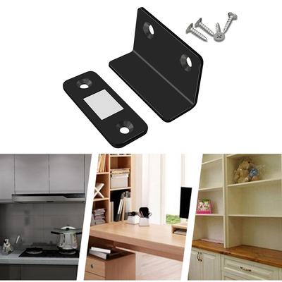 Powerful Magnet Door Stops Strong Door Closer Anti-Rust Cabinet Door Catch Latch Aluminum Easy Installation for Bedroom Wardrobe