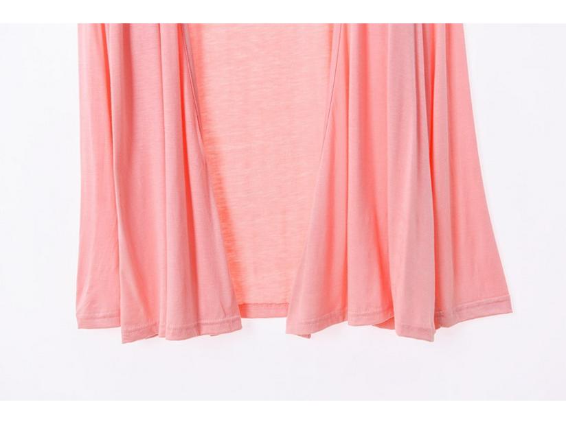 Plus Size Spring/Summer Sun Protection Modal Beach Cover-Up Cardigan for Women
