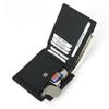 RFID-Blocking Genuine Cowhide Men's Wallet with Coin Purse - Anti-Theft Design