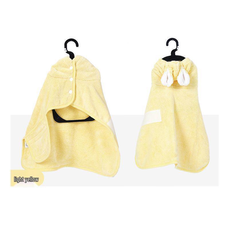 Pet Bathrobe: Quick-Drying, Super Absorbent Hooded Towel for Dogs & Cats