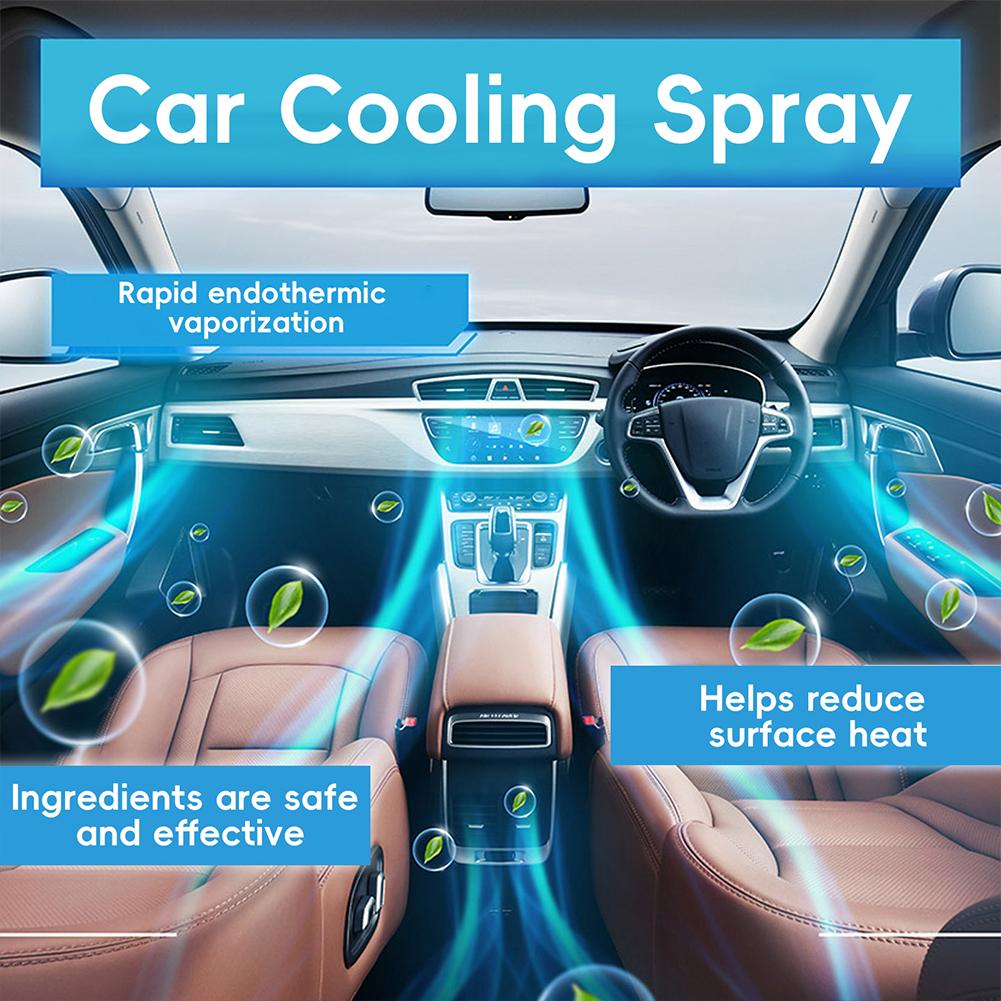 Car Cooling Spray Rapid Temperature Reduction For Summer,Non-Flammable Mist,Long-Lasting R Safe P1B2