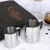 350ml džbány na mléko Módní nerezová ocel Mléko Craft Džbán na napěnění mléka Džbán na napěnění kávy Latte Umělecký džbán Džbán Šálek na hrnek
