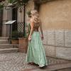 Women's Summer New Arrivals Elegant Retro Sexy Backless Long Strap Maxi Dress