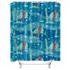 TU Winter Mountain Ski Resort Shower Curtain Waterproof Nature Landscape Forest Backdrop Scenic Bathroom Decor