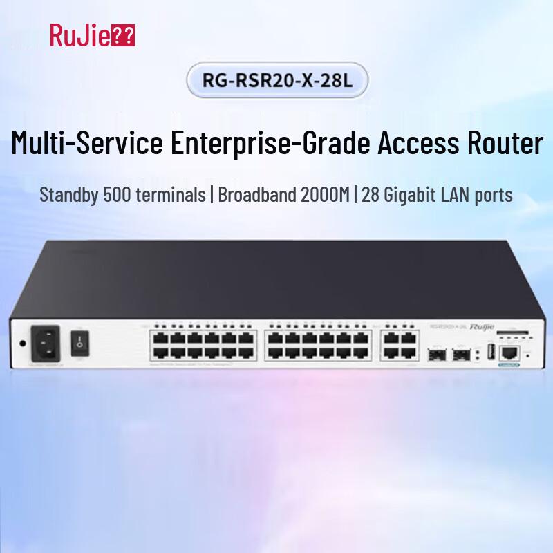 

Ruijie RG-RSR20-X-28L Enterprise Multi-Service Router