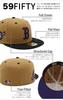 New Era 59FIFTY Cap 14712484 NER36C6743 BOS Brown New Era Cap MLB ONSPOTZ Special Edition SIDE PATCH 2Tone UNDER VISOR Boston Red Sox MLB Flat Visor
