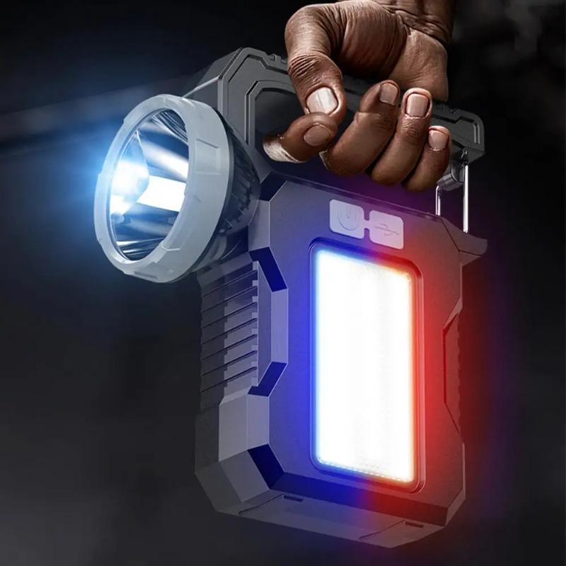 High Brightness Flashlight Rechargeable White Laser Ultra Bright Outdoor Long Range Handheld Searchlight Home LED Camping Light